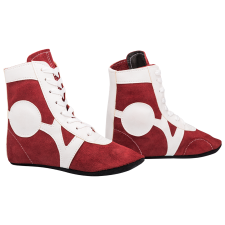 Купить Обувь для самбо RS001/2, замша, красный Rusco в Спасе-Деменске 