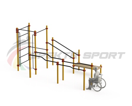 Купить Спортивный комплекс для инвалидов-колясочников WRK-D16_76mm в Спасе-Деменске 
